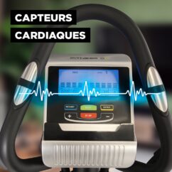 Vélo Elliptique Compact et Silencieux 24 Niveaux de Résistance et Foulée de 30cm – Image 7