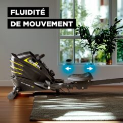 FITNESS DOCTOR Rameur d'Appartement Pliable Silencieux et Fluide Shark 2 – Image 7