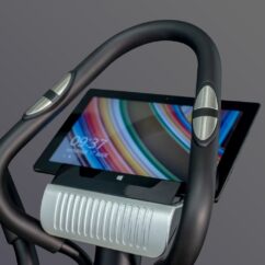 Vélo Elliptique Compact et Silencieux 24 Niveaux de Résistance et Foulée de 30cm – Image 3