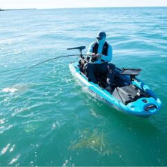 Kayak de pêche Pelican Catch PWR 100 Bleu – Image 4