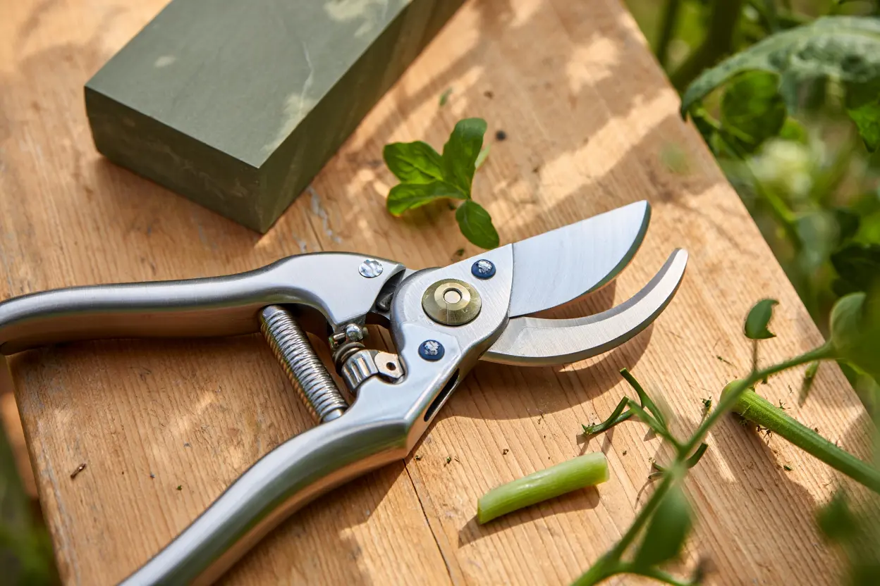 Comment affûter les sécateurs avec une pierre à aiguiser