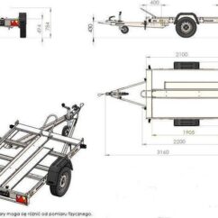 Remorque moto 1 rail UNITRAILER – Timon rabattable – Image 4