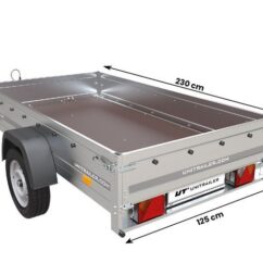 Remorque voiture simple essieu Garden Trailer 230 FD – PTAC 500/750 kg – Image 7