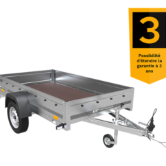 Remorque voiture simple essieu Garden Trailer 230 FD – PTAC 500/750 kg – Image 3